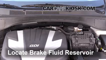 2017 Hyundai Santa Fe SE 3.3L V6 Brake Fluid Add Fluid